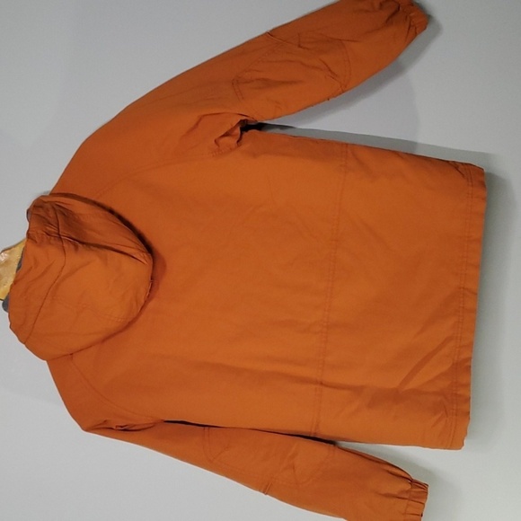 Gap jacket boys size large ( 10 ) orange grey green blue zippered pockets - Picture 9 of 16